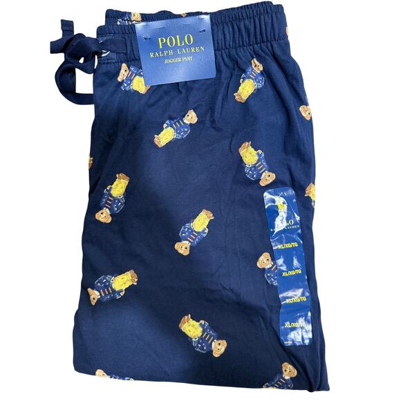 NEW Polo Ralph Lauren Jogger Pants Men’s Blue Size L Commons PK08HF-AK5J - Picture 4 of 6